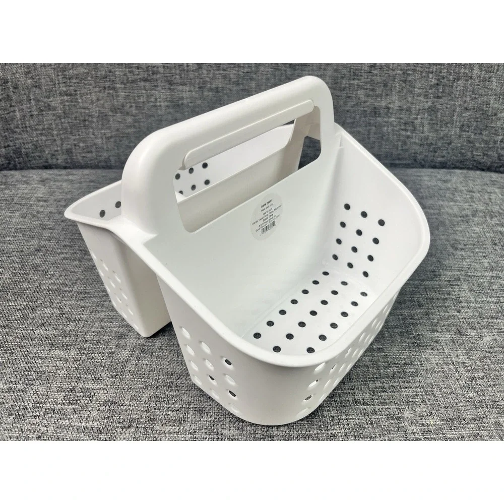 Heavy-duty Small Portable Shower Caddy Plastic Bathroom Office Storage School